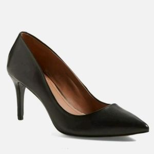 Vince Camuto Classic Leather Black Heels Stiletto